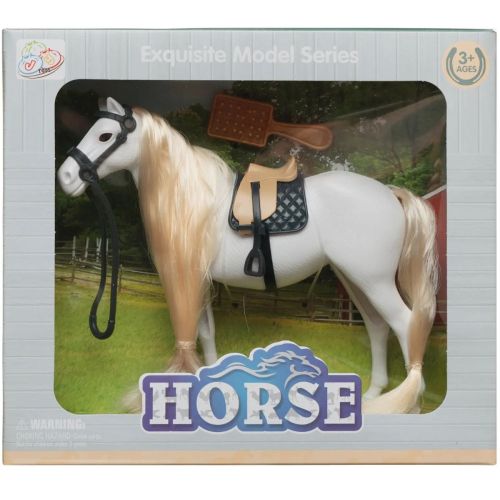 лошадка junfa в упряжи 2 вида 16,5 см фото 5 Лошадка Junfa в упряжи 2 вида 16,5 см фото 5