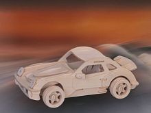 Сборная деревянная модель Чудо-Дерево Транспорт Порше (5 пластин)