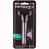 TopTech Razor 3 Мужская бритва 1 станок+ 2 сменные кассеты