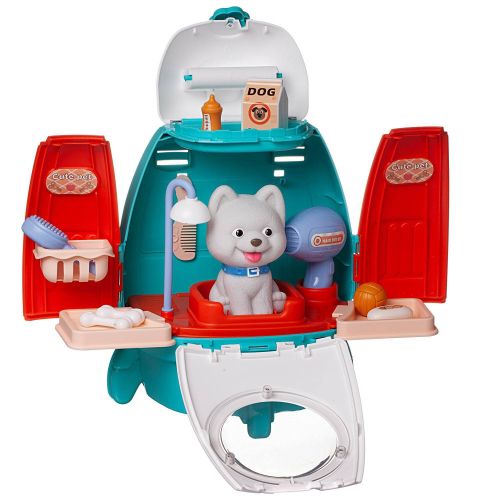 игровой набор junfa ранец-трансформер зоосалон с собачкой фото 3 Игровой набор Junfa Ранец-трансформер Зоосалон с собачкой фото 3