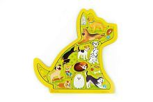 Развивающая игрушка Мастер Игрушек Пазл вкладыш Собачьи радости 15 элементов