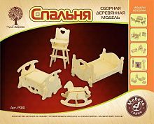 Сборная деревянная модель Чудо-Дерево Мебель Детская спальная"