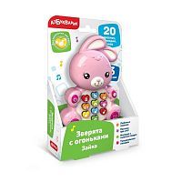 Муз. игрушка Зайка с огоньками