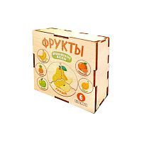 Десятое королевство Пазл деревянный Фрукты 6 картинок