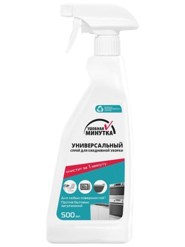 УДОБНАЯ МИНУТКА Универсальный спрей для ежедневной уборки 500мл