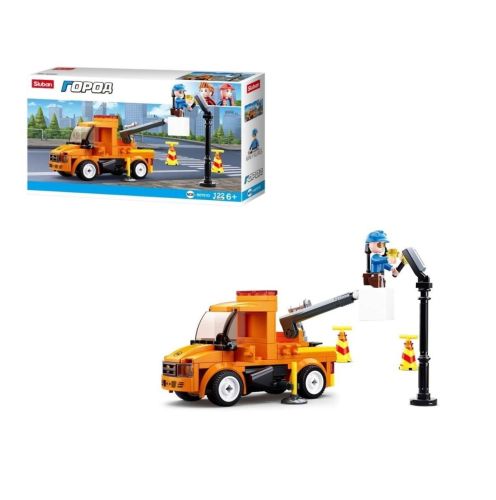 Конструктор Sluban Город Спецтехника Ремонт электросети 122 детали