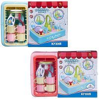 Помогаю Маме. Кухонная раковина с водой и аксессуарами (розовая или голубая), со световыми и звуковыми эффектами