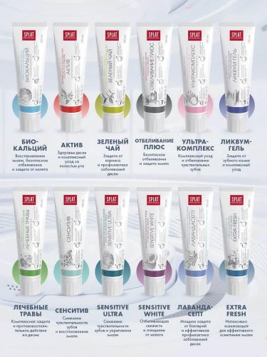 Зубная паста SPLAT Professional Биокальций 100мл фото 2