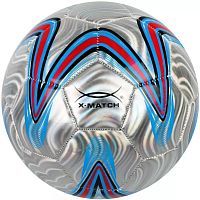 Мяч футбольный X-Match металлик размер 5 покрышка 1 слой PVC 56487