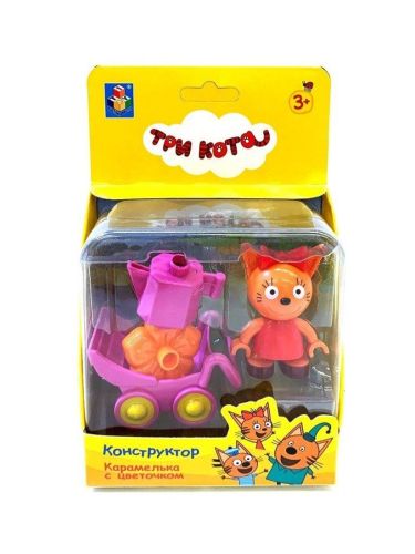 Конструктор 1 TOY Три кота Т19750 Карамелька с цветочком