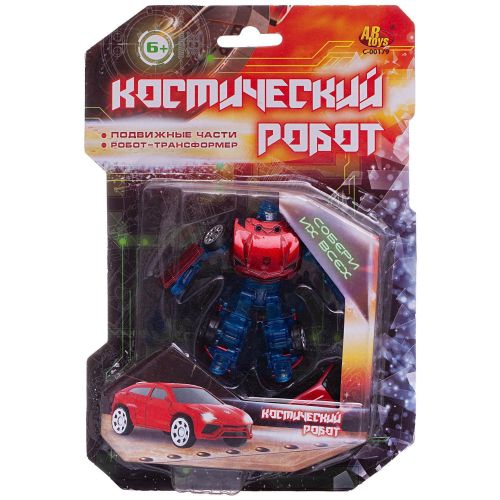 Робот-машина ABtoys Космический робот красно-синий фото 4