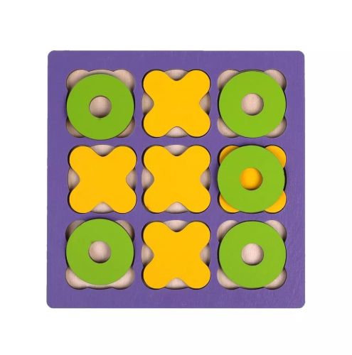 Деревянная головоломка Крестики нолики Фиолетовый 962101 фото 2