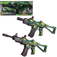 Автомат Junfa 2в1 со съемными стволами, электромеханический, свет и звук