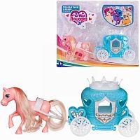 Игровой набор ABtoys Моя лошадка Лошадка розовая и бирюзовая карета