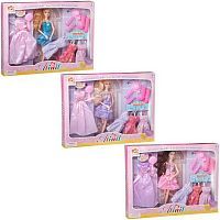 Кукла Junfa Atinil Гардероб модницы На вечеринку (в коротком платье) в наборе с 4 дополнительными платьями и аксессуарами, 28см