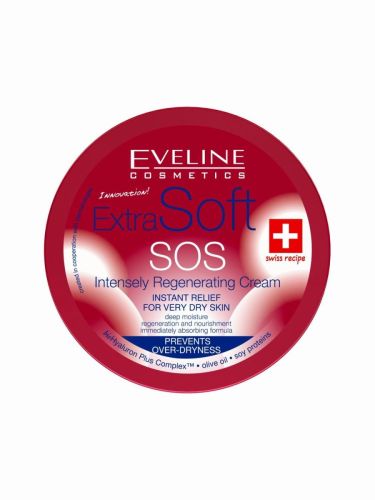 eveline extra soft sos крем интенсивно регенерирующий 200мл EVELINE Extra Soft Sos Крем интенсивно регенерирующий 200мл