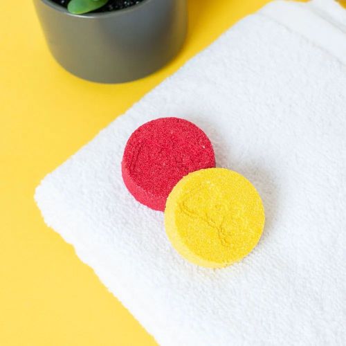 Цветные таблетки для принятия ванн Baffy Малиновая + Желтая D0155-CY фото 7