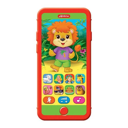 Музыкальная игрушка Азбукварик Плеер песенки Мультяшек Мой друг Львёнок фото 2