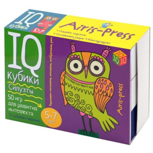 настольная игра айрис-пресс iq кубики. силуэты (27490) Настольная игра Айрис-Пресс IQ Кубики. Силуэты (27490)