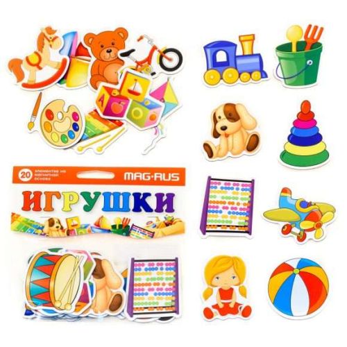 Игра магнитная Игрушки, 20 эл-тов