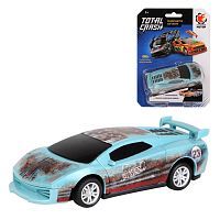 Машина TotalCrash, инерц.мех-зм, при столкновении разлетается на части, син.