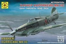 Модель самолет истребитель Хаукер ХаррикейнMk.IIC(1:72)