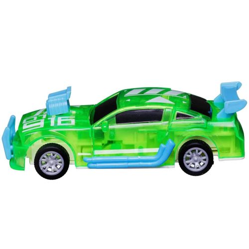 Машинка Abtoys разбивающаяся инерционная зеленая 1:32 фото 3