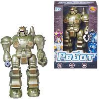 Робот Abtoys хаки, с эффектами, на батарейках