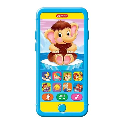 Музыкальная игрушка Азбукварик Плеер песенки Мультяшек Мой друг Мамонтёнок фото 2