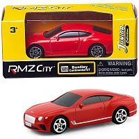 Машинка металлическая Uni-Fortune RMZ City 1:64 The Bentley Continental GT 2018 (цвет красный)