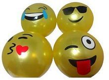 Мяч детский 22 см, Смайлы, в ассорт.