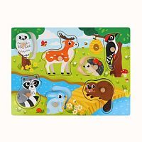 Вкладыши "Животные леса": 7 эл, 29,5х21,5 см