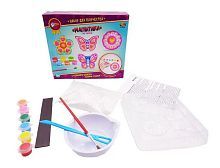 Набор для творчества ABtoys для создания магнитиков "Я дизайнер", серия "Цветы и бабочки"