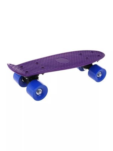 Скейтборд пластиковый 41x12 см фиолетовый 636247 фото 2