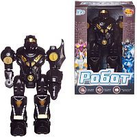 Робот Abtoys черный, с эффектами, на батарейках