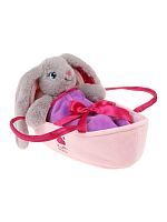 Мягкая игрушка 28 см Fluffy Family Зайка в переноске 682308