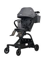Прогулочная коляска QPLAY Qbook с поворотным сиденьем 360° графит 655174