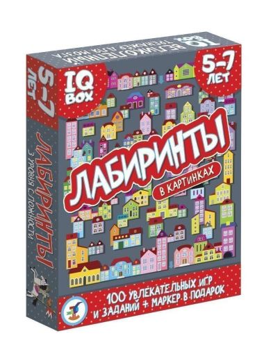 Настольная игра Дрофа-Медиа IQ Box. Лабиринты. 5-7 лет