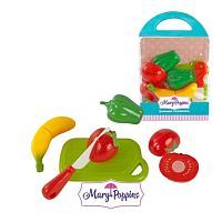 Набор продуктов с посудой Mary Poppins Овощи и фрукты 453044 зеленый/красный/желтый