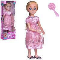 Кукла Junfa блондинка в розовом платье 45см