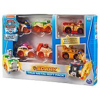 Щенячий патруль Тру Металл - набор из машинок (4 базовые машинки и 2 эксклюзивные)