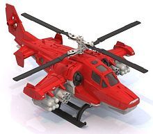 Вертолет Нордпласт пожарный (249), 40 см, красный