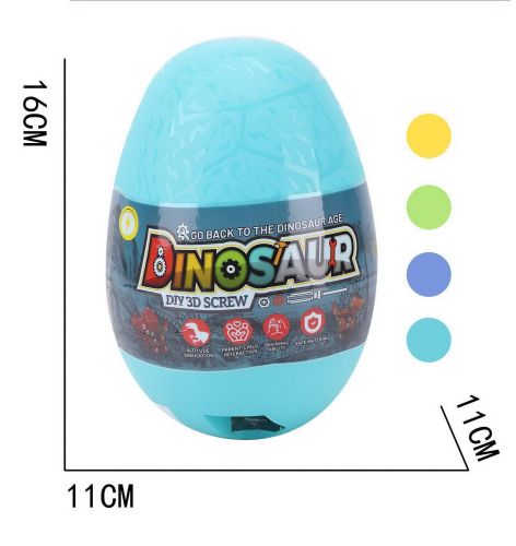 Конструктор Junfa Динозавр красный в яйце в наборе с отверткой фото 4