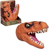 Игрушка на руку Junfa Хищник (голова динозавра) оранжевая