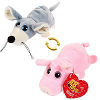 Перевертыши. Мышка/Поросенок 16 см, игрушка мягкая