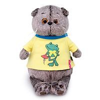 Басик в футболке с принтом Лягушонок 25 см
