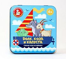 НИ Пластиковые кубики. Волк, коза и капуста в жестяной коробочке