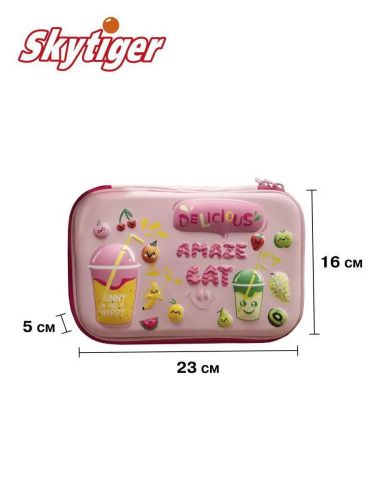 пенал 3d skytiger фрукты с наполнением 28 предметов фото 2 Пенал 3D SKYTIGER Фрукты с наполнением 28 предметов фото 2
