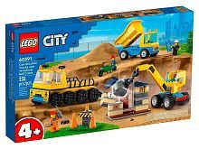 Констр-р LEGO CITY Строительные машины и кран с шаром для сноса
