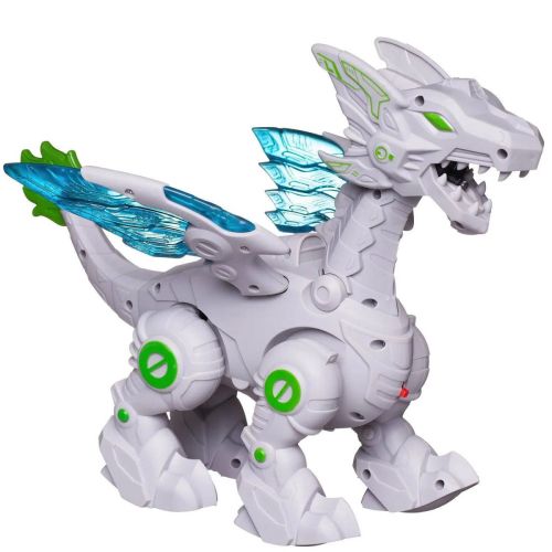 Робот Junfa Дракон огнедышащий пар из пасти, движение, звук, свет фото 10